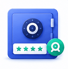 Password manager vault with encrypted autofill and breach alerts
