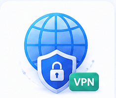 Secure VPN encrypting traffic on public and remote networks